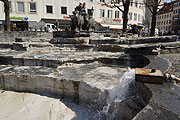 Brunnen am Rindermarkt: am 09.04.2015 beginnt hier die Brunnensaison in München (©Foto: Martin Schmitz)